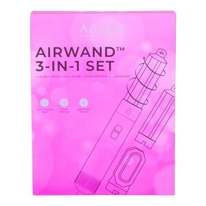 Adagio Airwand 3-IN-1 Set Curling & Drying Multi Styler Lightweight Wand NWT